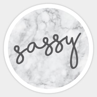 Sassy Marble Sticker